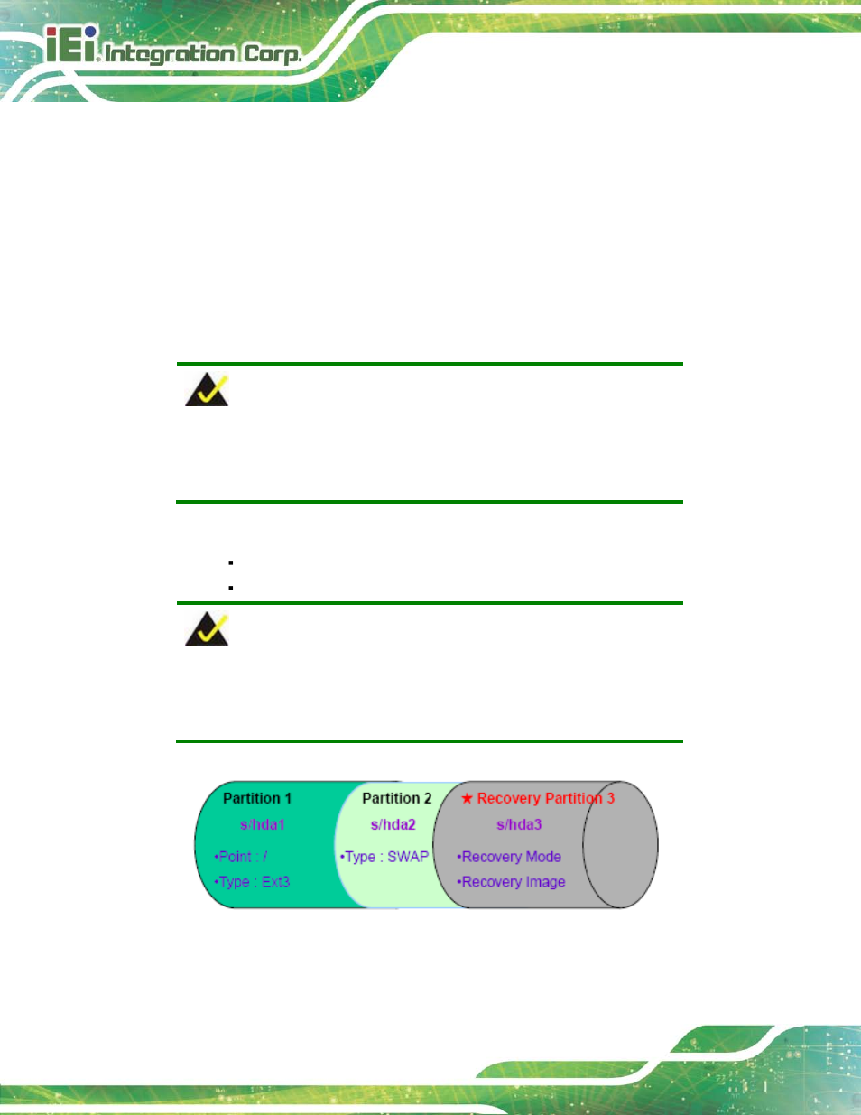 C.4 setup procedure for linux, Etup, Rocedure for | Inux, Figure c-29: partitions for linux | IEI Integration AFL2-17A-H61 v1.23 User Manual | Page 256 / 278