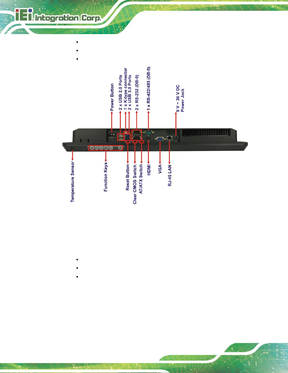 4 left side panel, Figure 1-8: afl2-17a/ab-h61 bottom panel | IEI Integration AFL2-17A-H61 v1.23 User Manual | Page 30 / 278