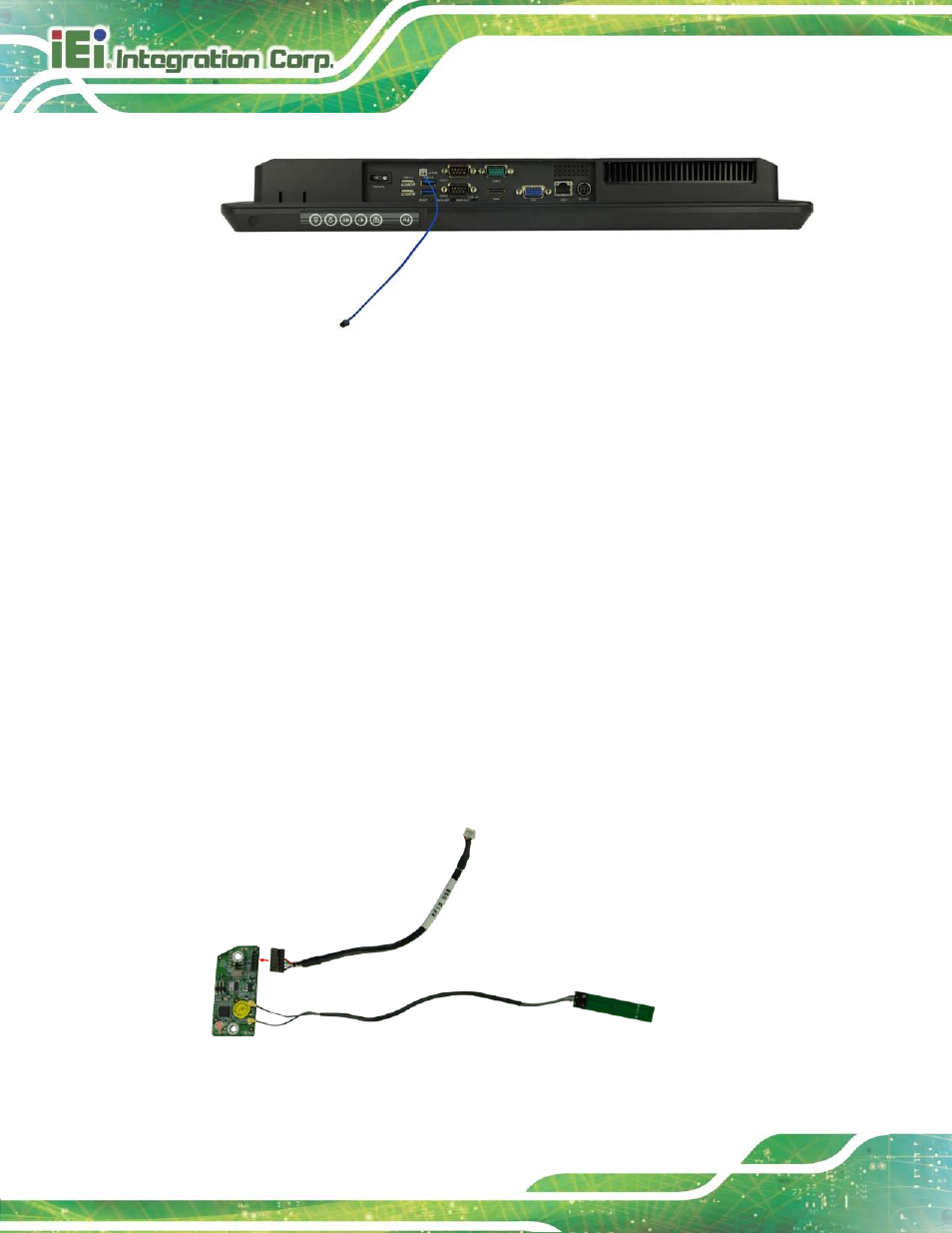 6 rfid reader (optional), Rfid, Eader | Ptional, Figure 5-7: connect the rfid usb cable | IEI Integration AFL2-17A-H61 v1.23 User Manual | Page 74 / 278