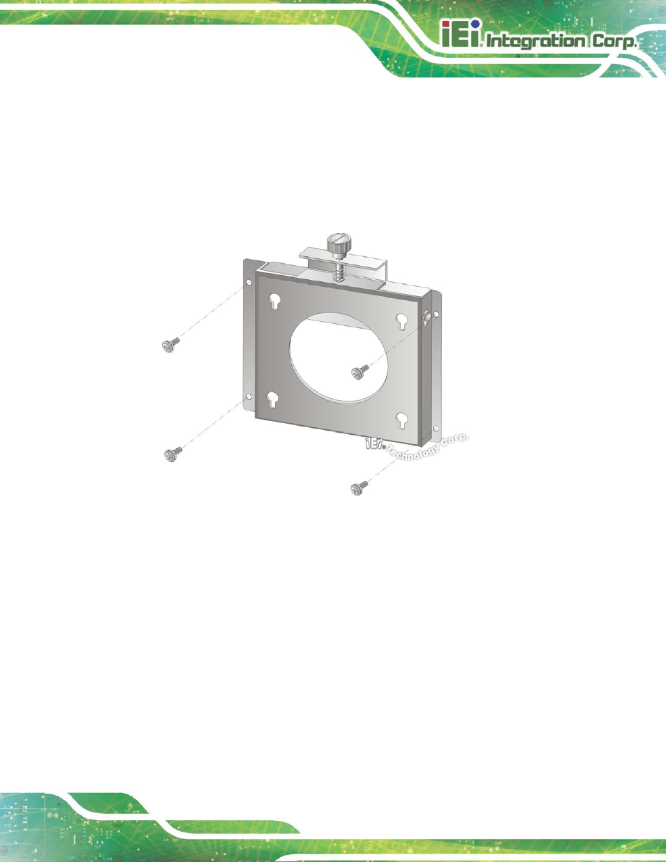 Figure 5-16: wall-mounting bracket | IEI Integration AFL2-17A-H61 v1.23 User Manual | Page 81 / 278
