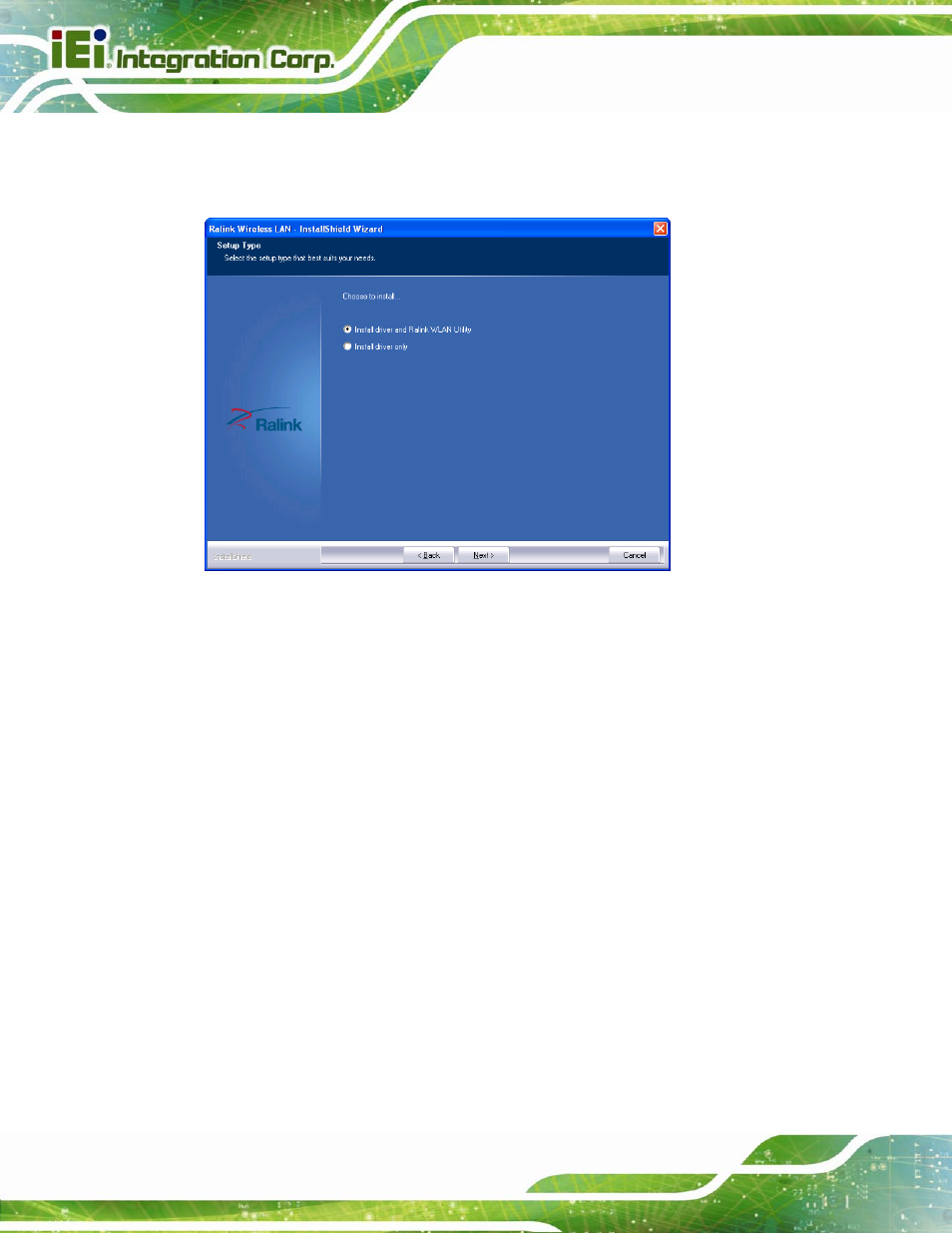 Figure 5-33: setup type | IEI Integration AFL2-W15B-H61 User Manual | Page 124 / 219