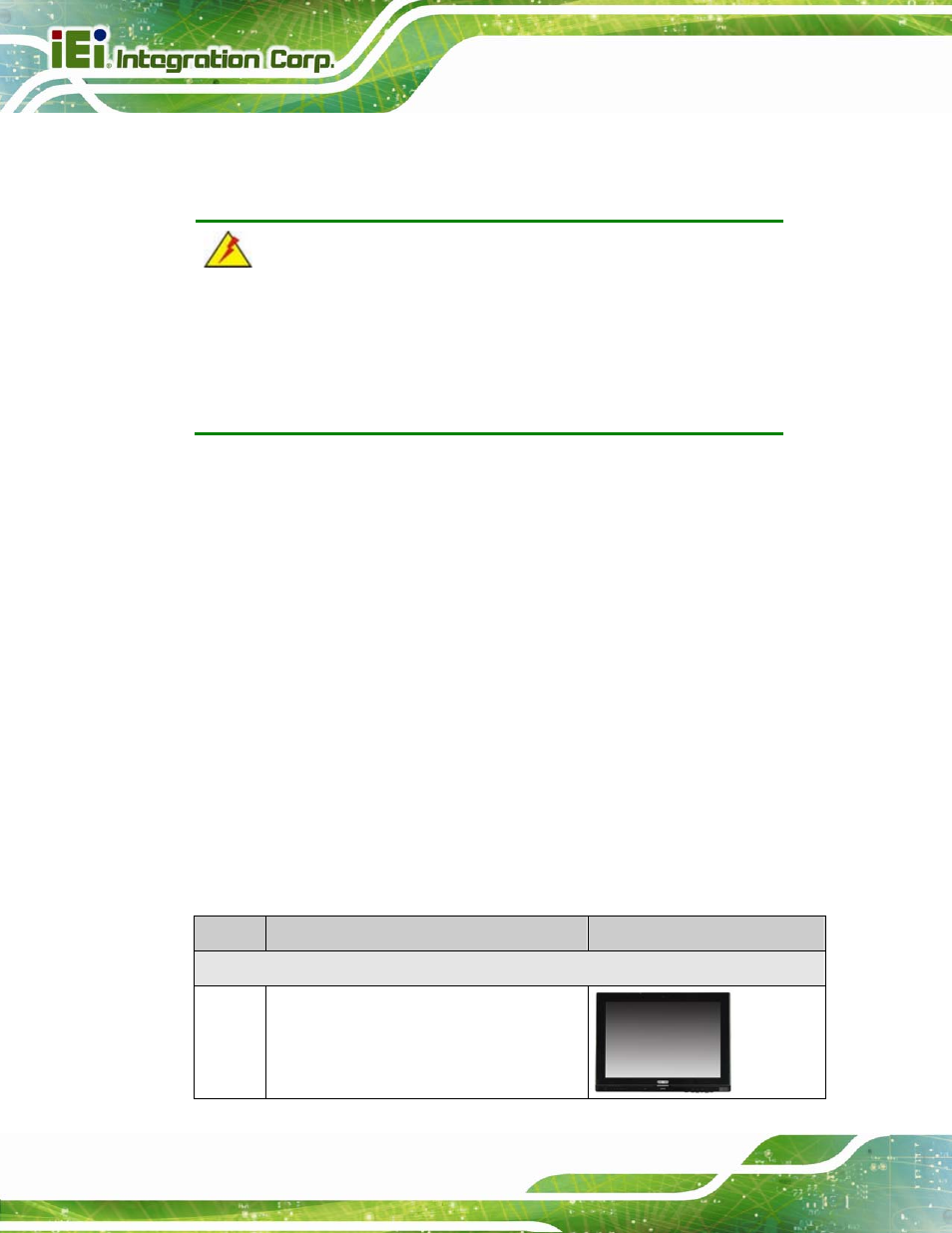 1 unpacking, 1 packing list, Npacking | IEI Integration AFL2-W15B-H61 User Manual | Page 34 / 219