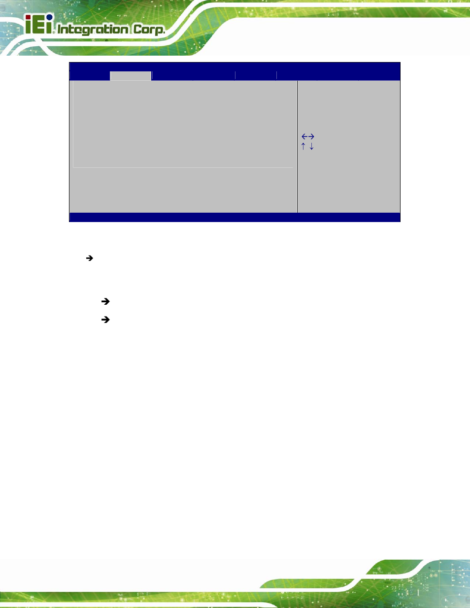 Bios menu 14: serial port console redirection | IEI Integration AFL2-W15B-H61 User Manual | Page 88 / 219