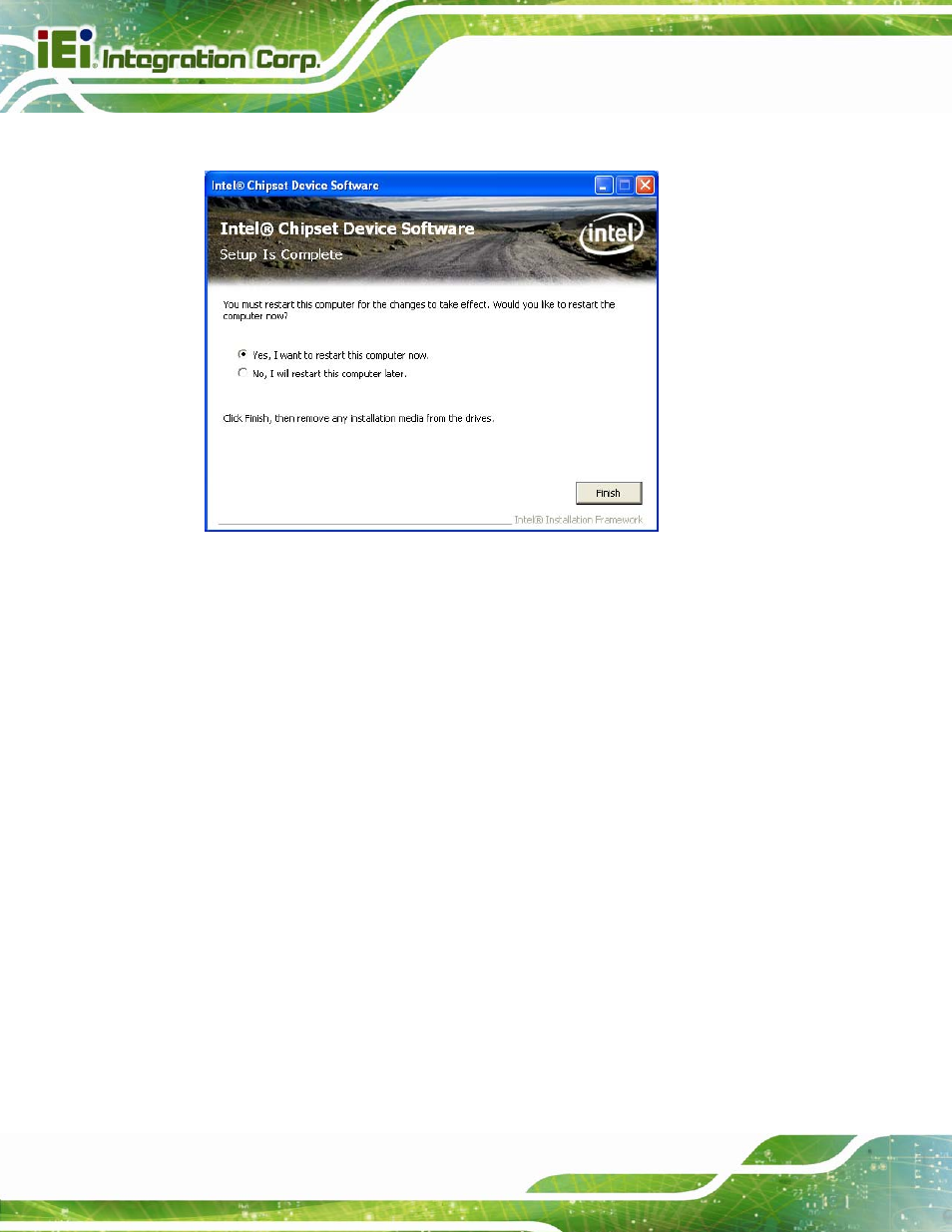 4 graphics driver installation, Raphics, River | Nstallation | IEI Integration AFL2-15A-H61 User Manual | Page 103 / 213