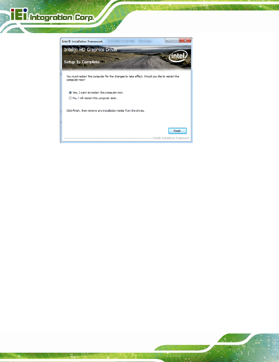 5 lan driver installation, River, Nstallation | IEI Integration AFL2-15A-H61 User Manual | Page 107 / 213