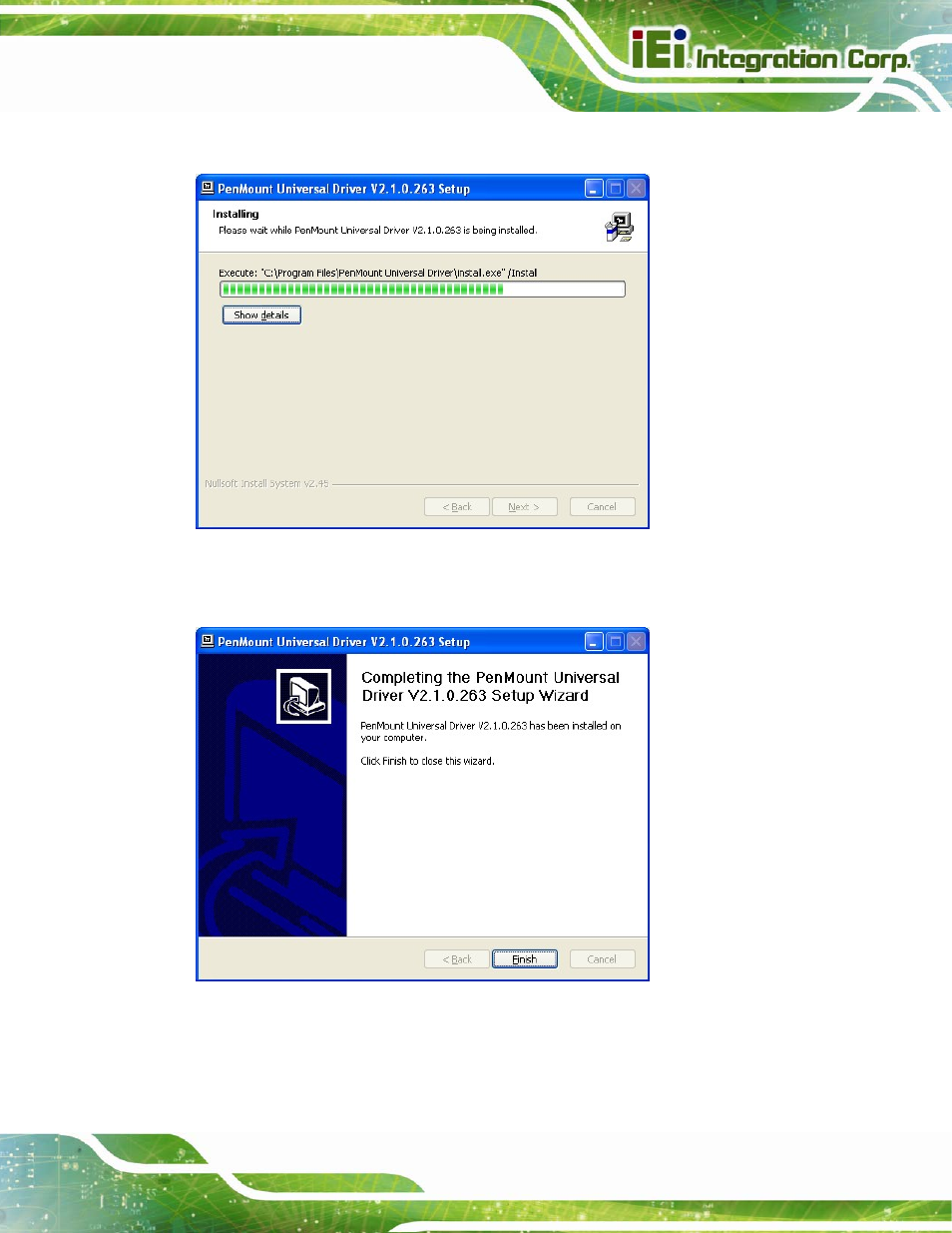 Figure 5-26: touch screen driver update complete | IEI Integration AFL2-15A-H61 User Manual | Page 114 / 213