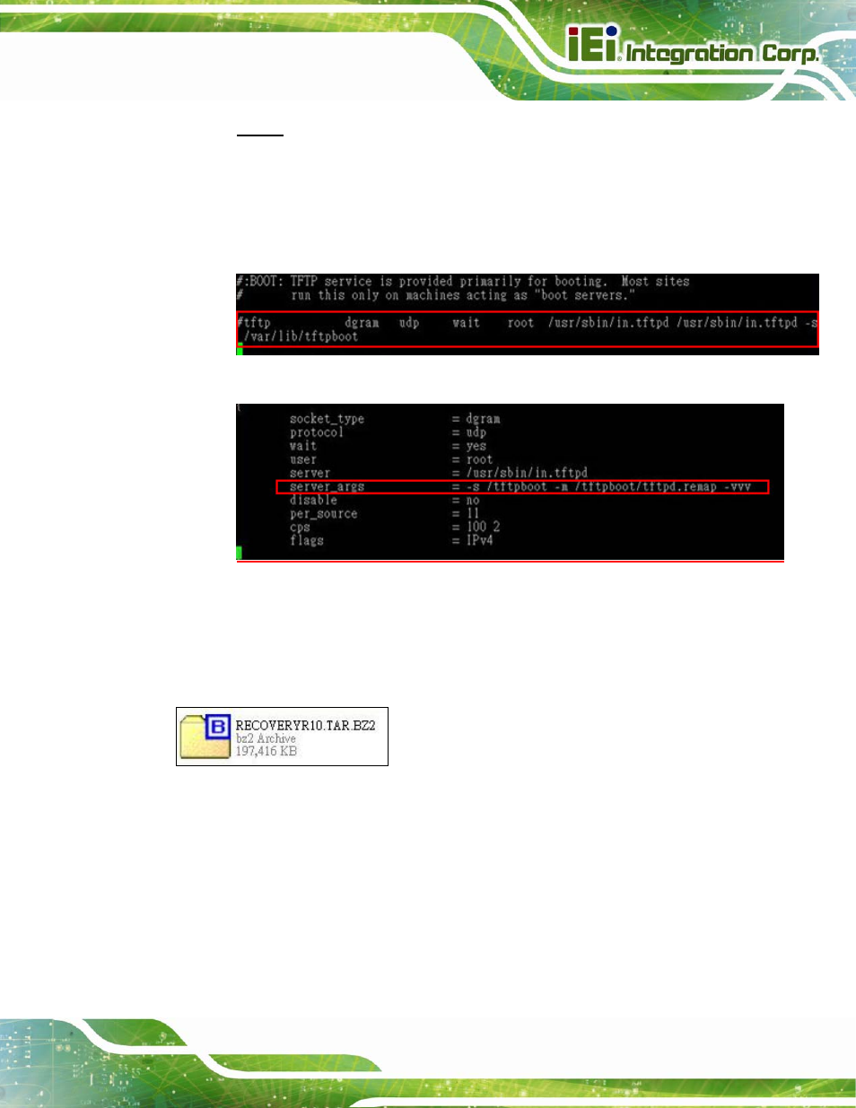 C.6.3 configure one key recovery server settings | IEI Integration AFL2-15A-H61 User Manual | Page 202 / 213