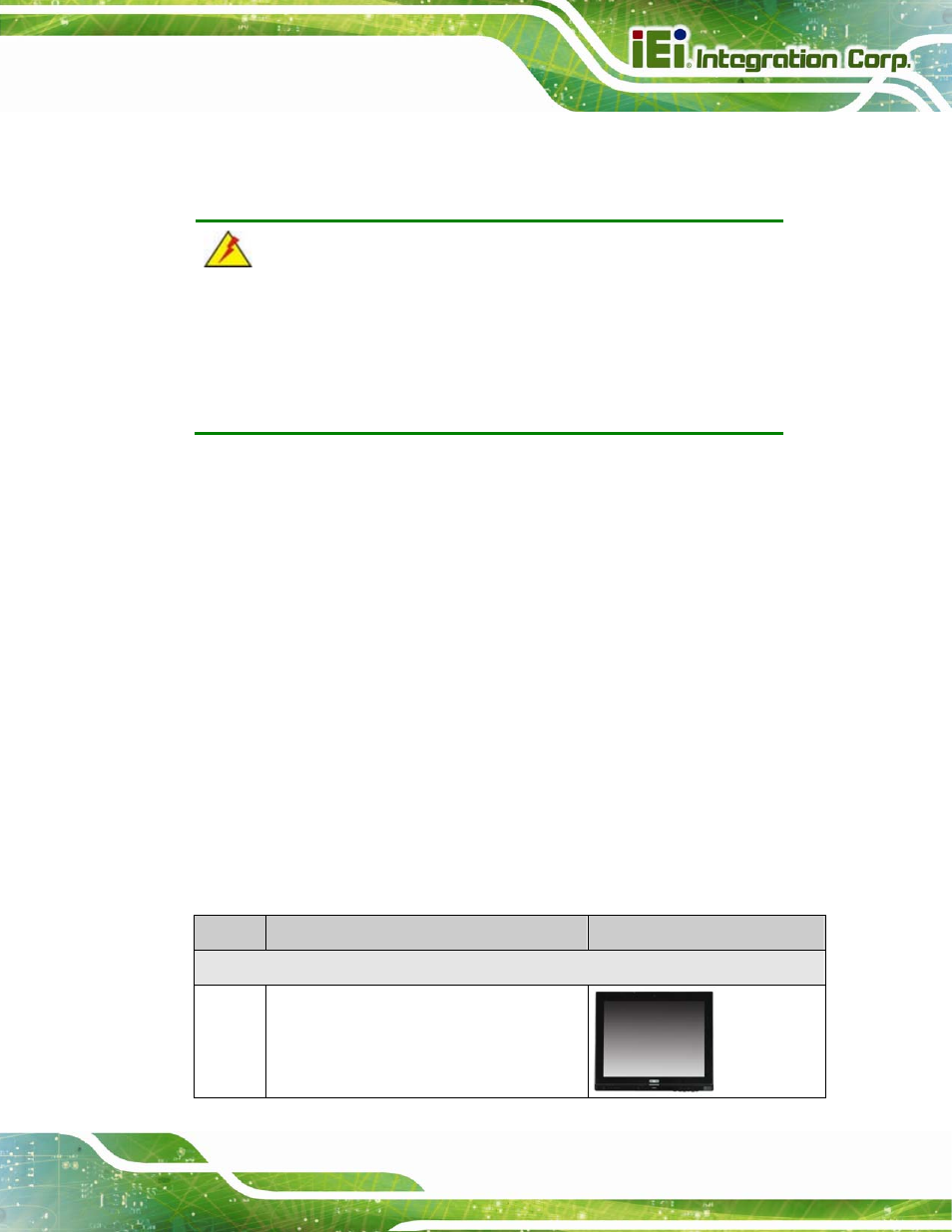 1 unpacking, 1 packing list, Npacking | IEI Integration AFL2-15A-H61 User Manual | Page 32 / 213