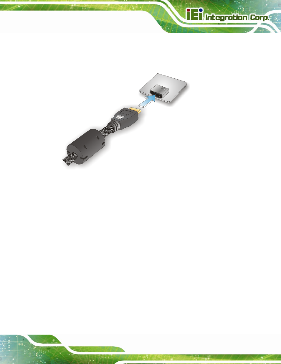 3 lan connection, Figure 3-21: hdmi connection | IEI Integration AFL2-15A-H61 User Manual | Page 54 / 213