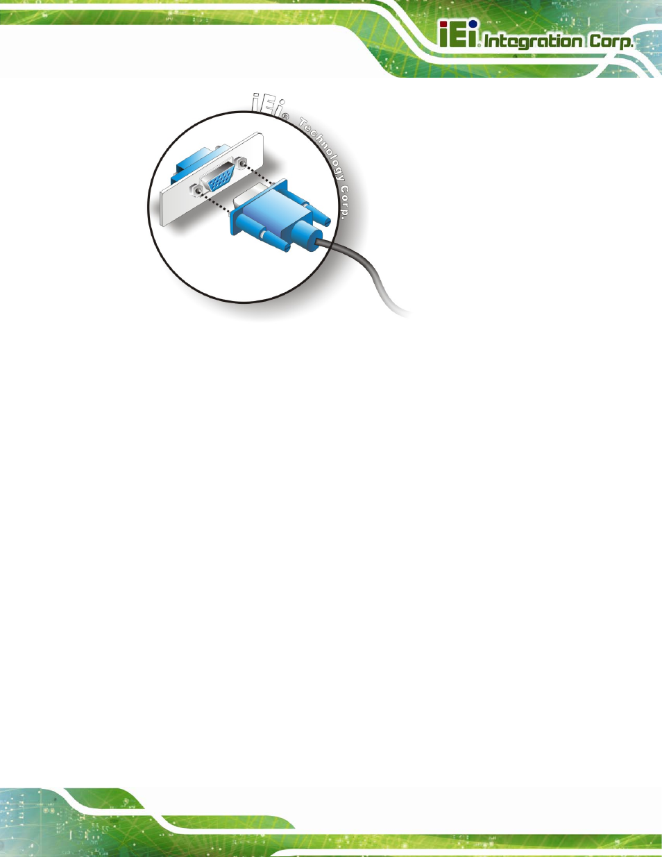Figure 3-27: vga connector | IEI Integration AFL2-15A-H61 User Manual | Page 60 / 213