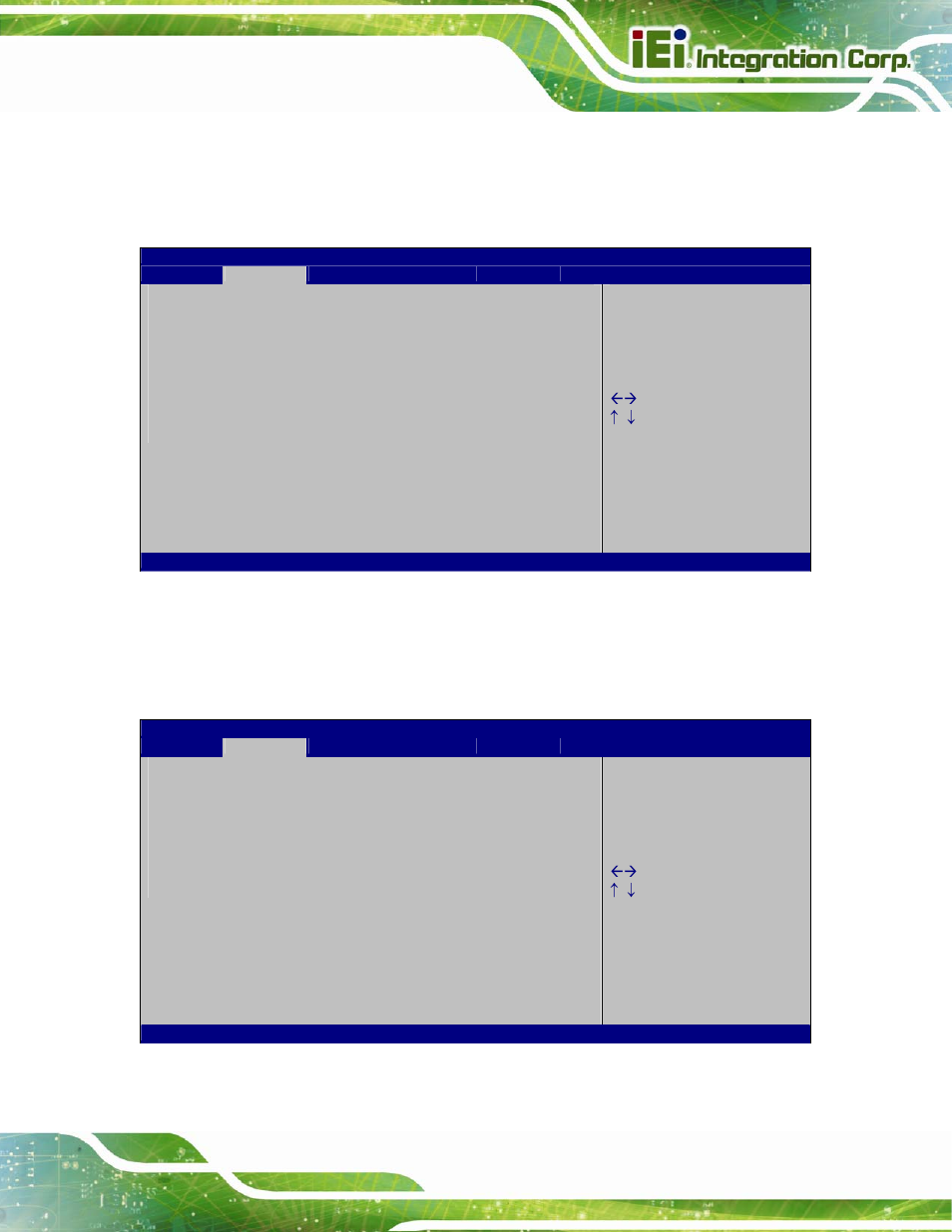 8 f81216 super io configuration, 1 serial port n configuration, Bios menu 11: super io configuration | Bios menu 12: serial port n configuration menu | IEI Integration AFL2-15A-H61 User Manual | Page 76 / 213