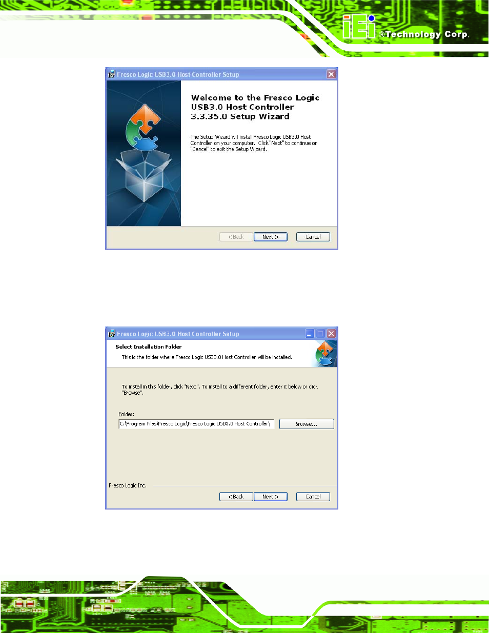 Figure 7-30: usb 3.0 driver welcome screen | IEI Integration AFL2-12A-HM65 v1.00 User Manual | Page 129 / 186