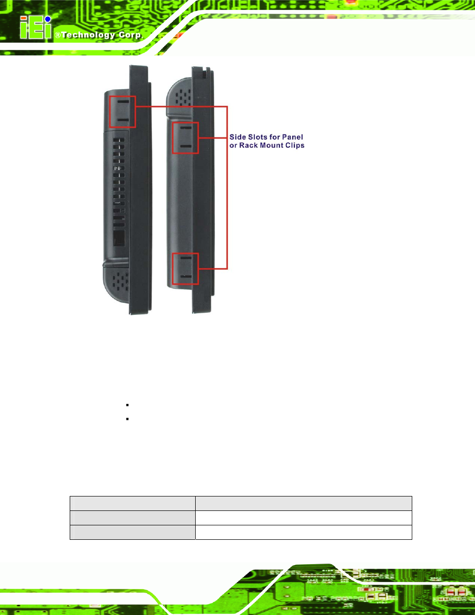 3 internal overview, 4 system specifications, Nternal | Verview, Ystem, Pecifications, Figure 1-8: side panel views | IEI Integration AFL2-12A-HM65 v1.00 User Manual | Page 24 / 186