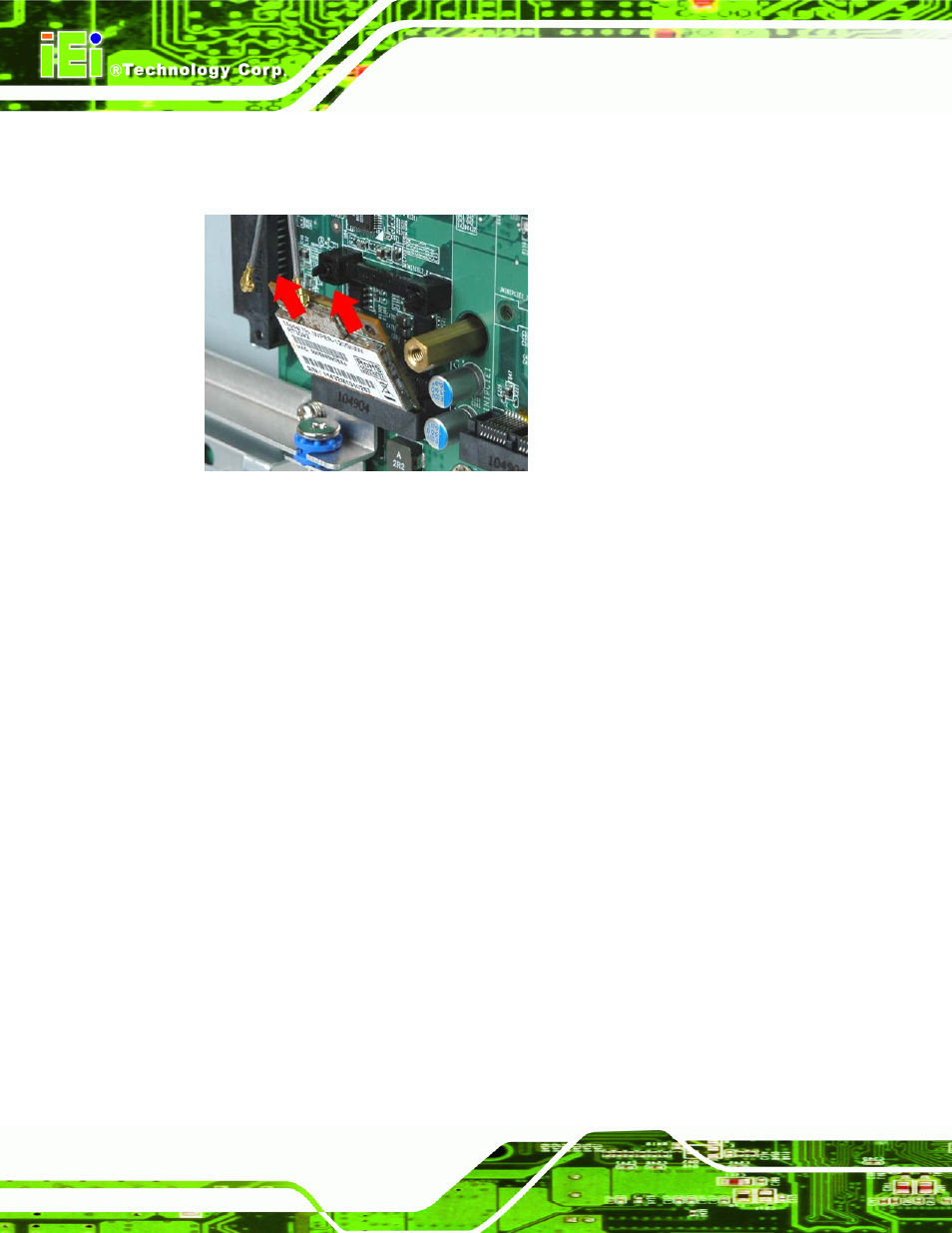Figure5-6: removing the wlan card | IEI Integration AFL2-12A-HM65 v1.00 User Manual | Page 70 / 186