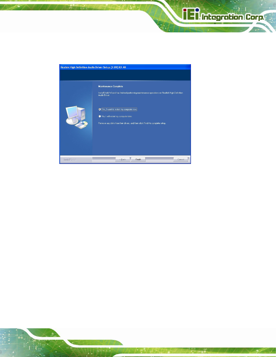6 touchscreen driver | IEI Integration AFL2-12A-HM65 v1.12 User Manual | Page 119 / 193