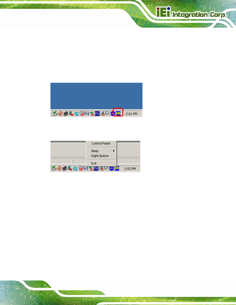 1 calibrating the touchscreen | IEI Integration AFL2-12A-HM65 v1.12 User Manual | Page 123 / 193