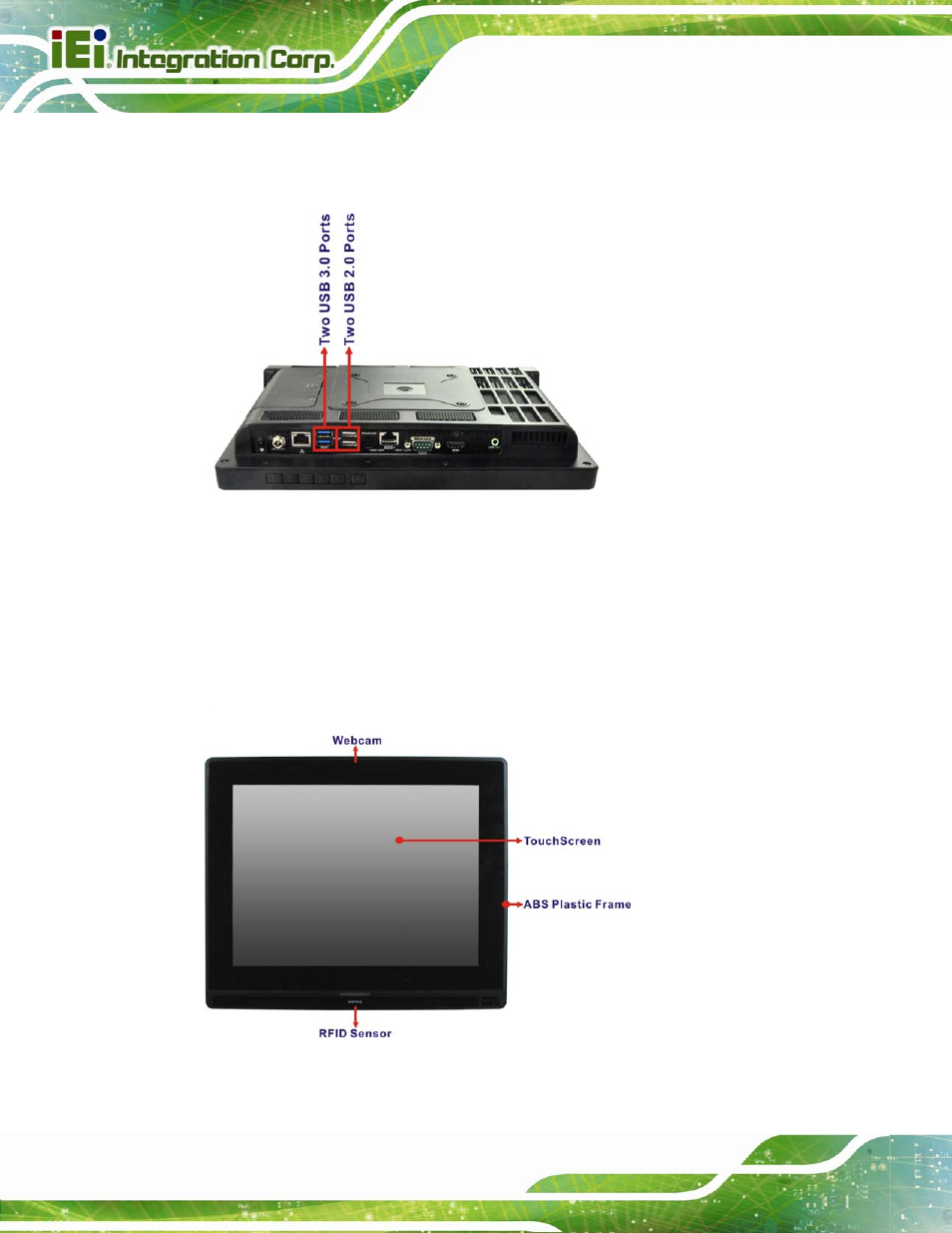 5 touchscreen lcd, 1 monitor | IEI Integration AFL2-12A-HM65 v1.12 User Manual | Page 30 / 193
