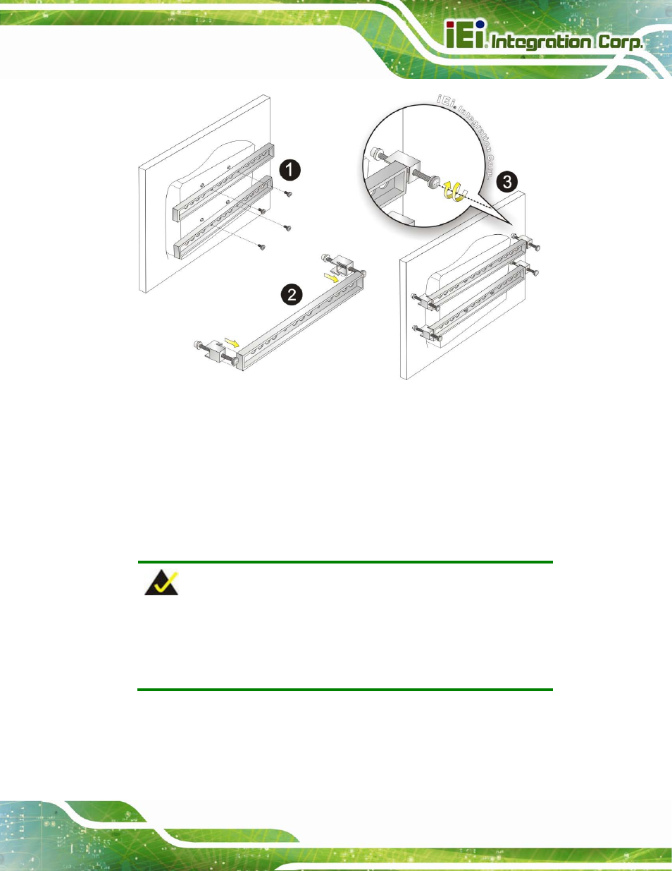 3 rack mounting | IEI Integration AFL2-12A-HM65 v1.12 User Manual | Page 49 / 193