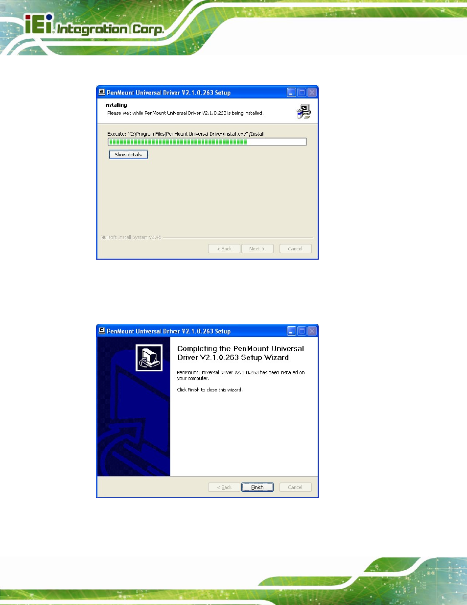 Figure 7-21: touch screen driver update complete | IEI Integration AFL2-12A-D525 User Manual | Page 118 / 180