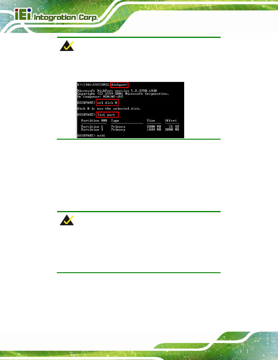 C.2.3 ), C.2.3 | IEI Integration AFL2-12A-D525 User Manual | Page 142 / 180