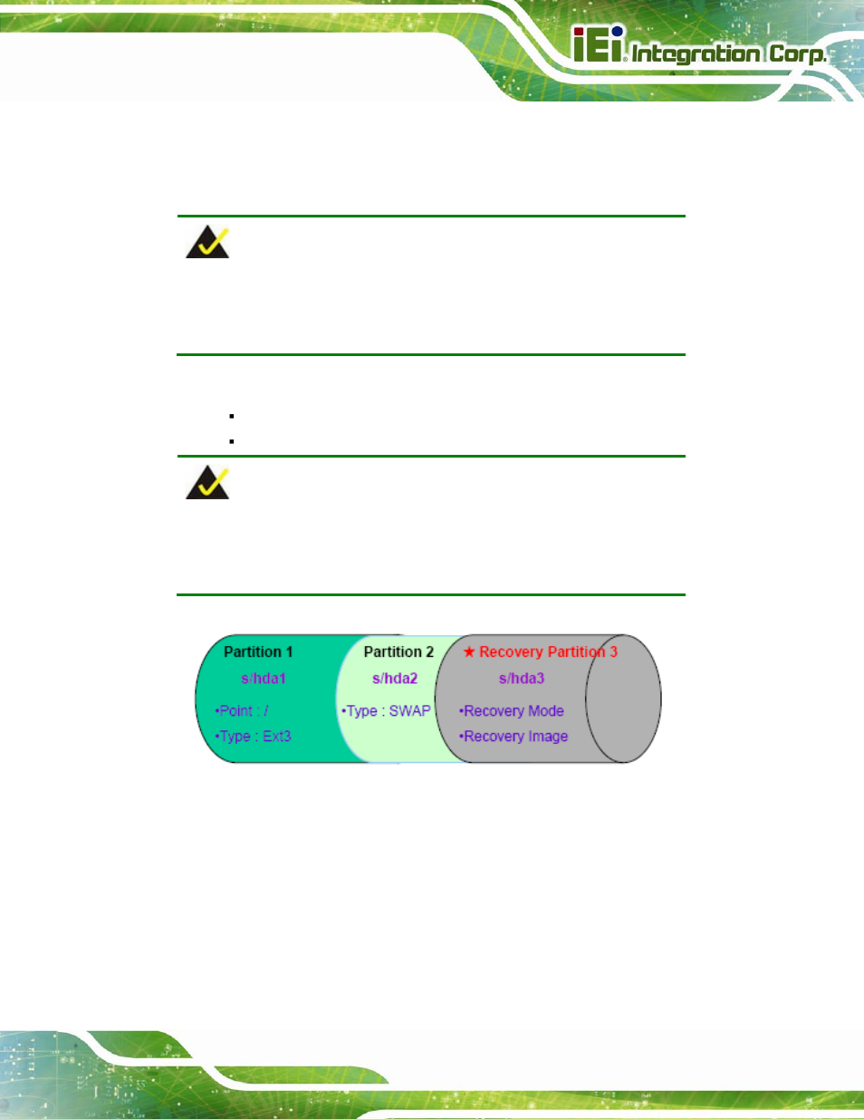 Figure c-29: partitions for linux | IEI Integration AFL2-12A-D525 User Manual | Page 155 / 180