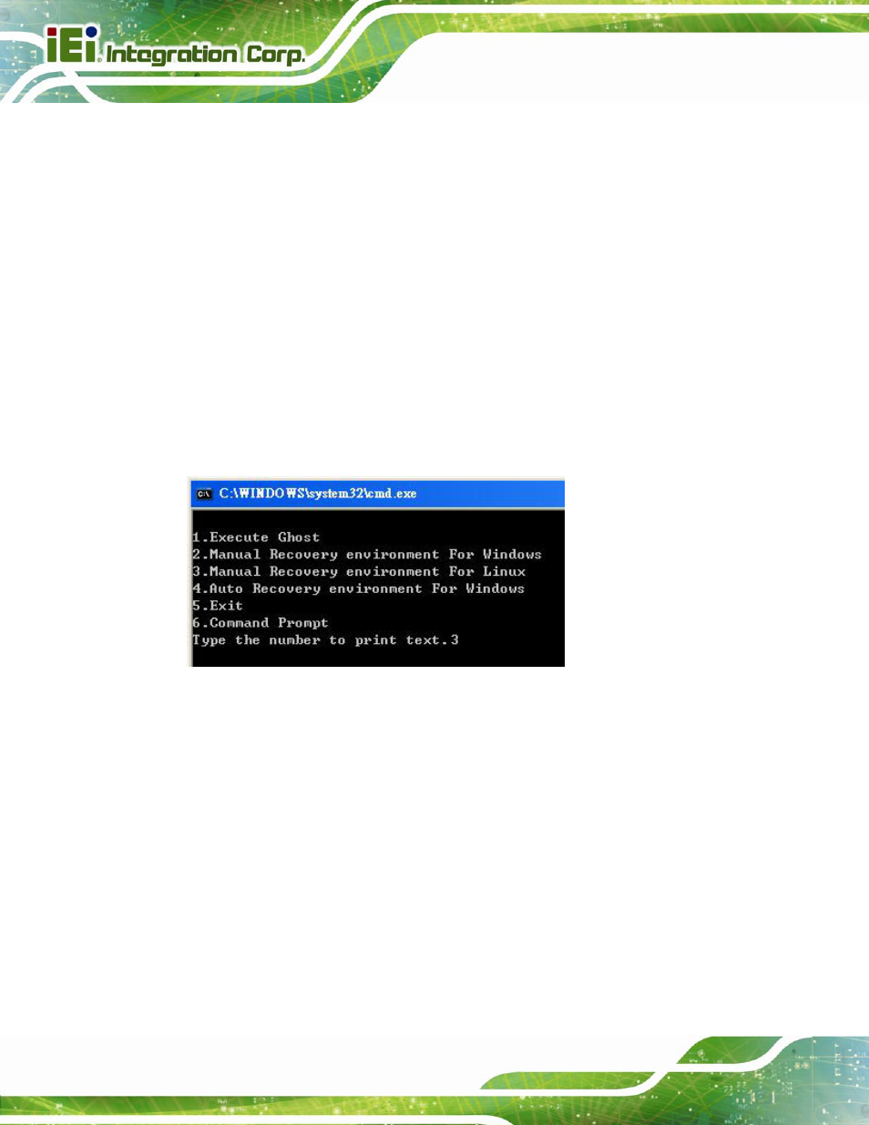 Figure c-30: manual recovery environment for linux | IEI Integration AFL2-12A-D525 User Manual | Page 156 / 180