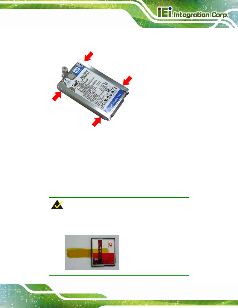 5 cf card installation, Nstallation, Figure4-5: securing the hdd | IEI Integration AFL2-12A-D525 User Manual | Page 45 / 180