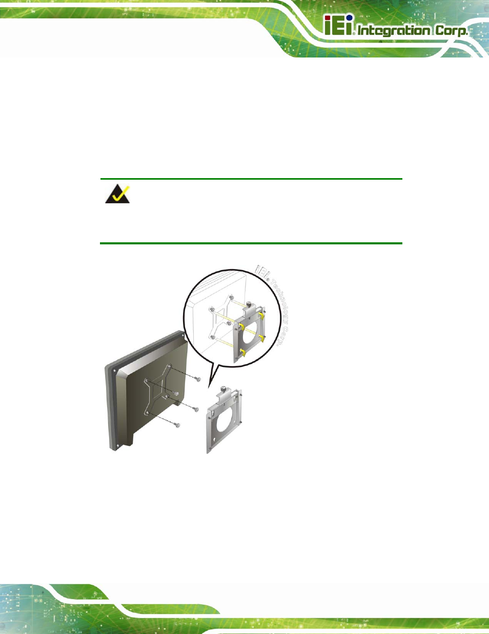 Figure 4-11: chassis support screws | IEI Integration AFL2-12A-D525 User Manual | Page 51 / 180