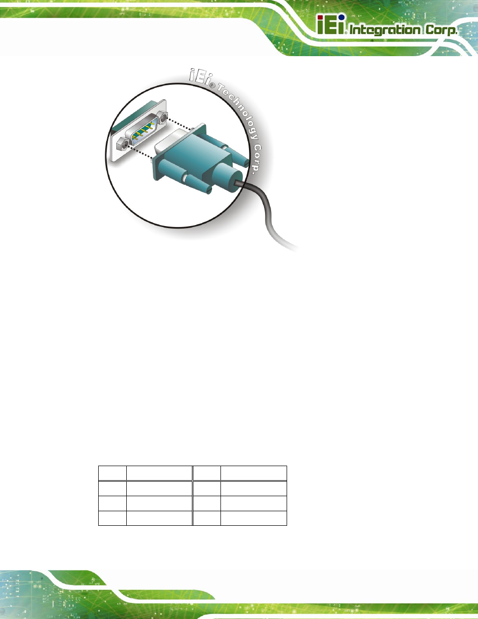 2 rj-45 serial port connection, Figure 4-20: db-9 serial port connector | IEI Integration AFL2-12A-D525 User Manual | Page 59 / 180