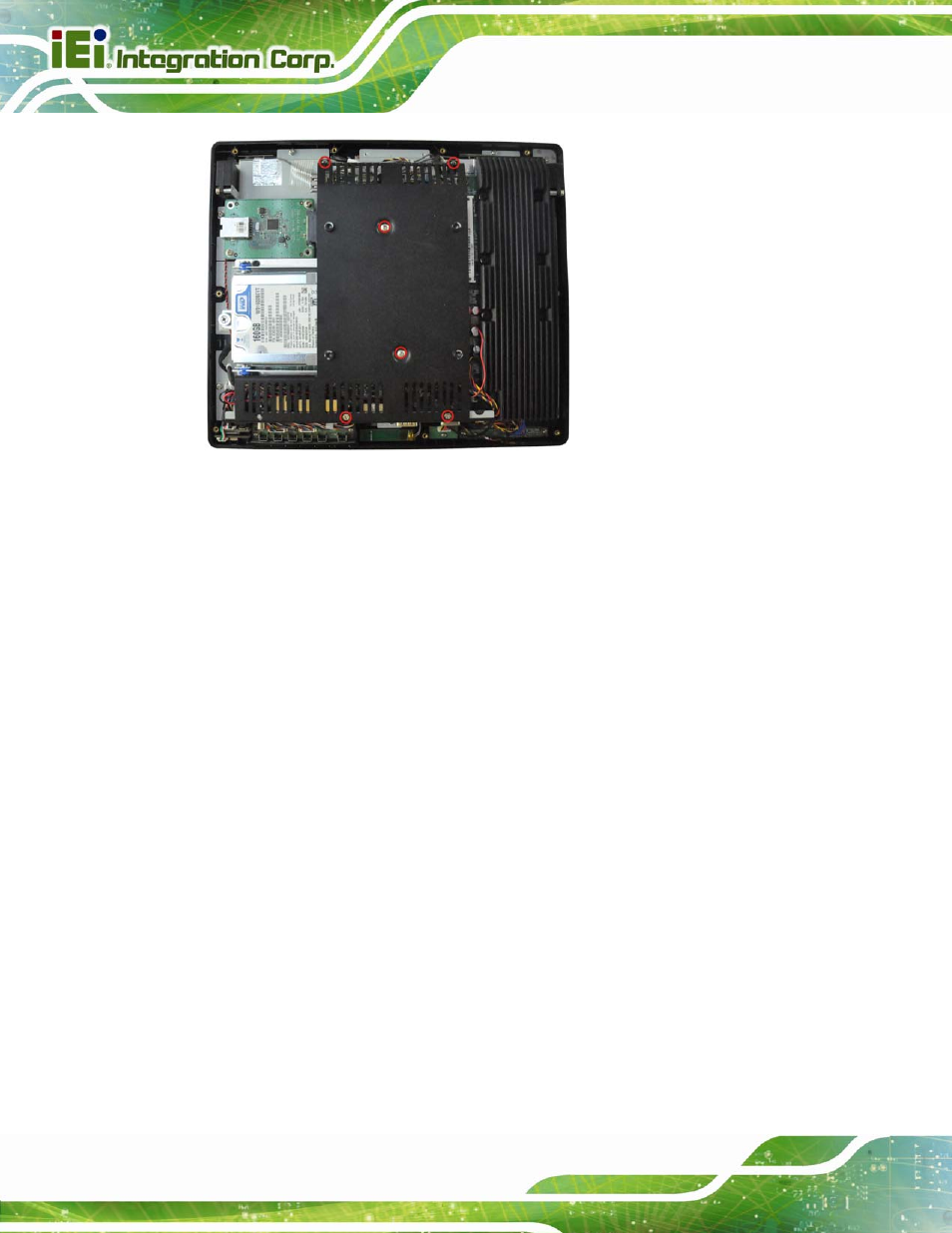5 replacing components, 1 memory module replacement, Eplacing | Omponents, Figure5-2: internal cover retention screws | IEI Integration AFL2-12A-D525 User Manual | Page 68 / 180