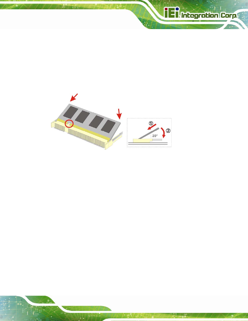 2 wlan card replacement, Figure 5-3: ddr so-dimm module installation | IEI Integration AFL2-12A-D525 User Manual | Page 69 / 180