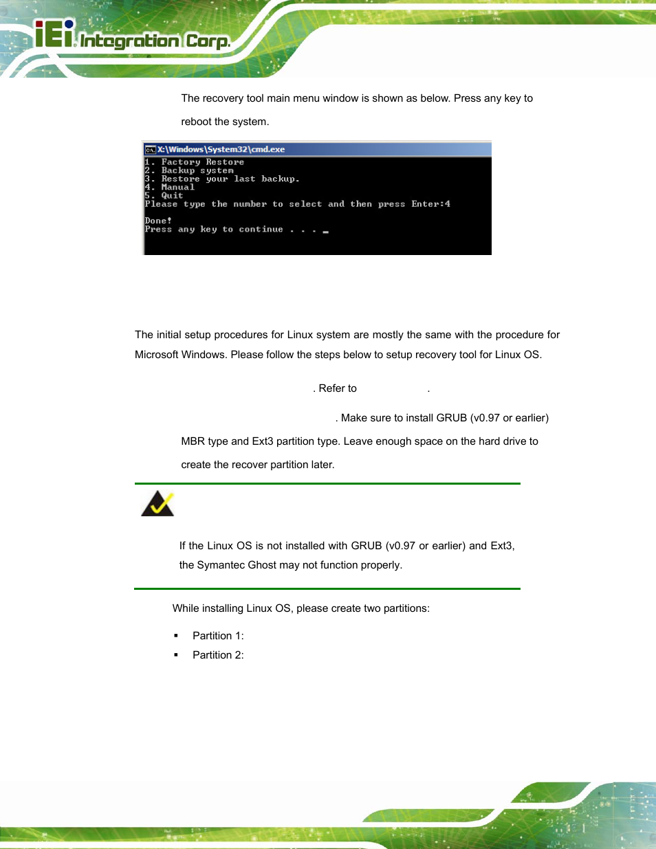 B.3 setup procedure for linux, Etup, Rocedure for | Inux, Figure b-21: press any key to continue | IEI Integration AFL2-W15A-N270 v2.00 User Manual | Page 114 / 141