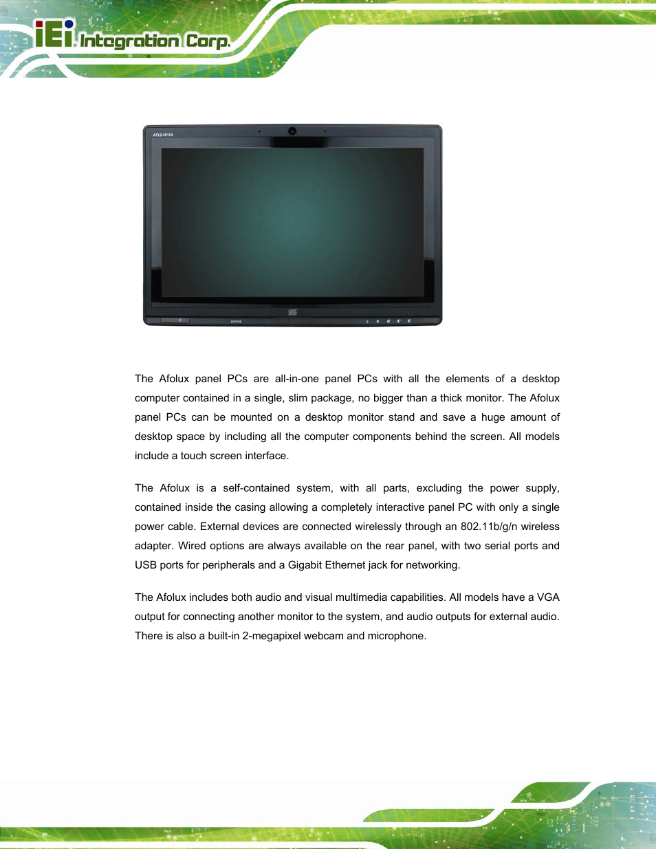 1 overview, Verview, Figure 1-1: afl2-w15a-n270 | IEI Integration AFL2-W15A-N270 v2.00 User Manual | Page 14 / 141