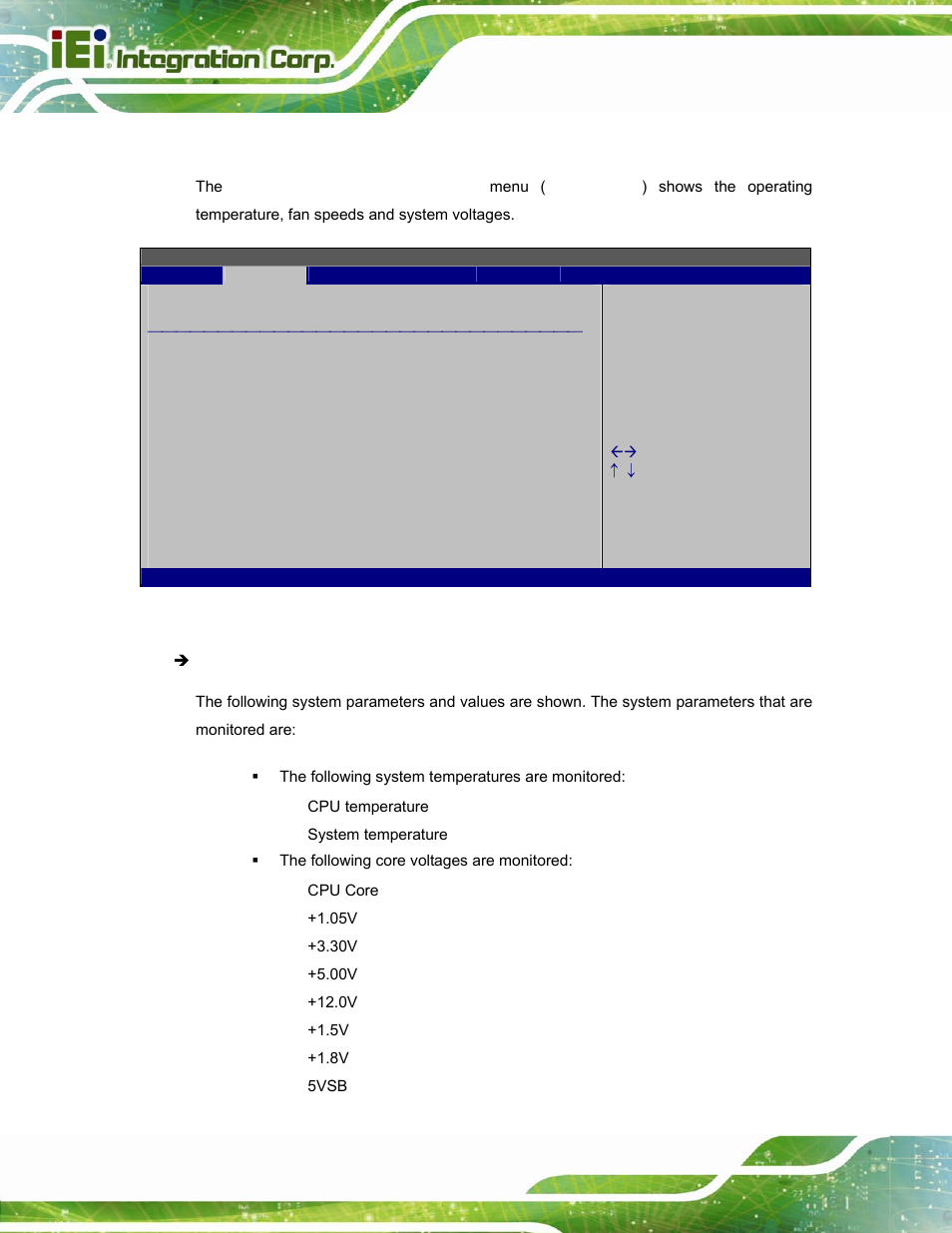 4 hardware health configuration, Bios menu 7: hardware health configuration | IEI Integration AFL2-W15A-N270 v2.00 User Manual | Page 66 / 141