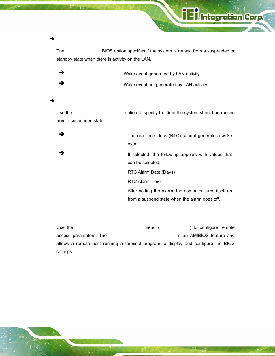 6 remote access configuration | IEI Integration AFL2-W15A-N270 v2.00 User Manual | Page 71 / 141