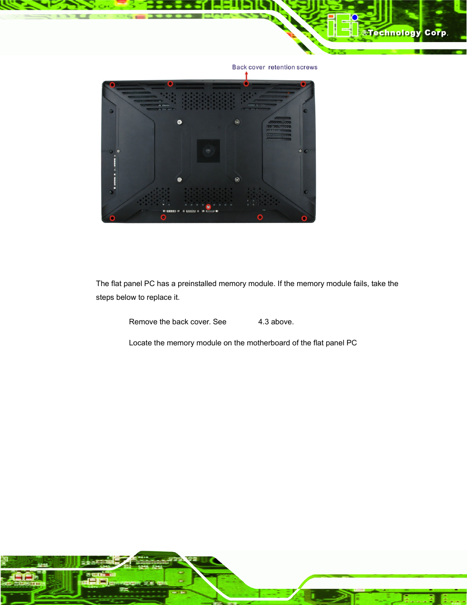 4 memory module replacement | IEI Integration AFL2-W15A-N270_W15A-L325 v1.01 User Manual | Page 111 / 165