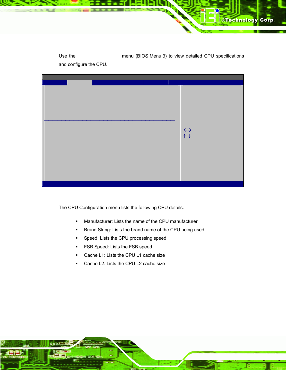 1 cpu configuration | IEI Integration AFL2-W15A-N270_W15A-L325 v1.01 User Manual | Page 69 / 165
