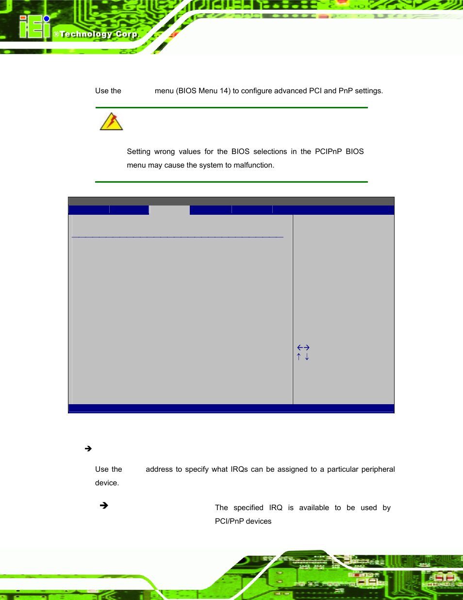 4 pci/pnp | IEI Integration AFL2-W15A-N270_W15A-L325 v1.01 User Manual | Page 92 / 165