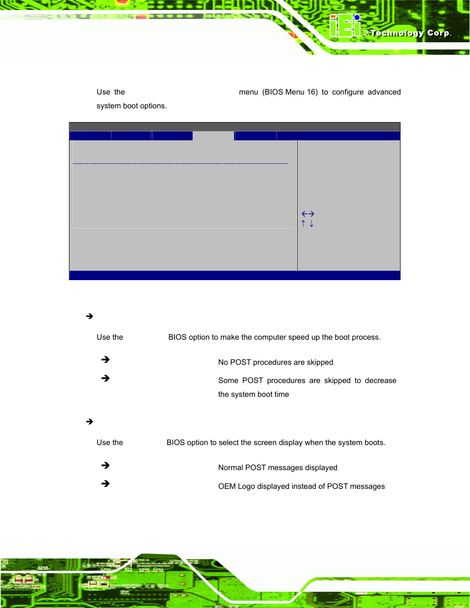1 boot settings configuration | IEI Integration AFL2-W15A-N270_W15A-L325 v1.01 User Manual | Page 95 / 165