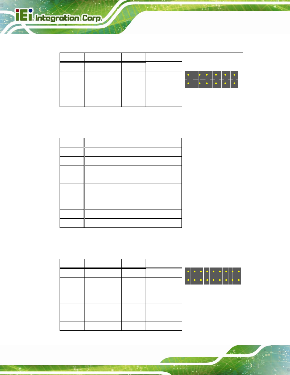 4 crt connector (vga1), 5 debug connector (lpc_debug1), 6 ec debug connector (cn1) | Table 7-5: crt connector (vga1) pinouts, Table 7-6: debug connector (lpc_debug1) pinouts | IEI Integration AFL2-W10A-N28 User Manual | Page 138 / 206