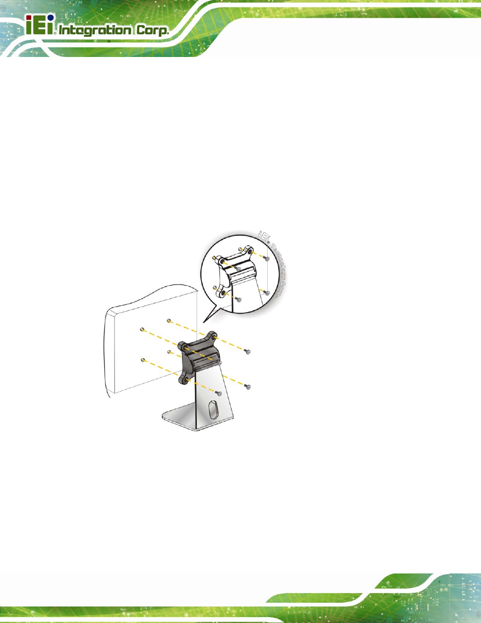 5 stand mounting, 6 v-stand mounting, Figure 3-22: stand mounting (stand-a/bxx) | IEI Integration AFL2-W10A-N28 User Manual | Page 54 / 206