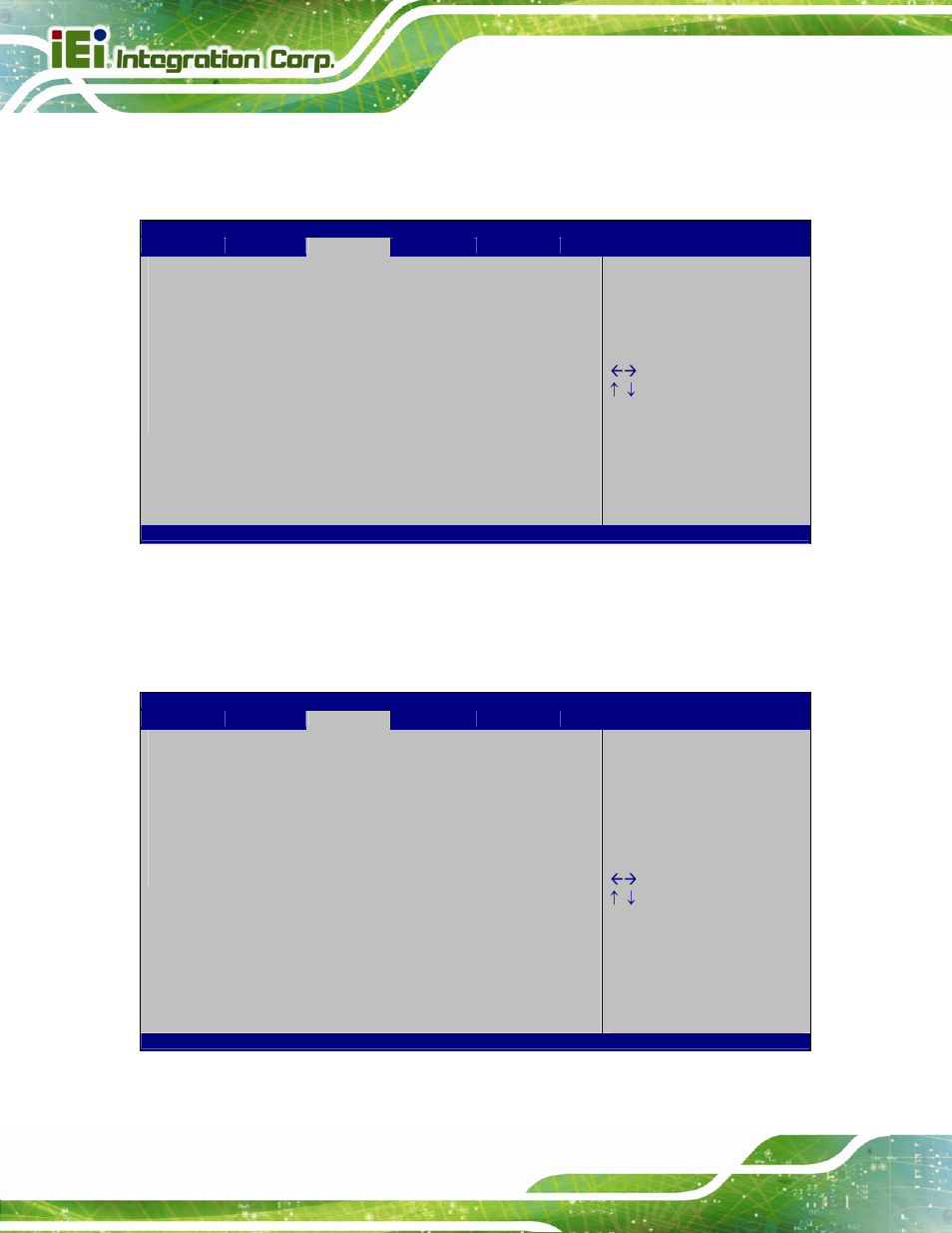 1 host bridge configuration, 1 internal igd configuration, Bios menu 14: northbridge chipset configuration | Bios menu 15: internal igd configuration | IEI Integration AFL2-W10A-N28 User Manual | Page 84 / 206