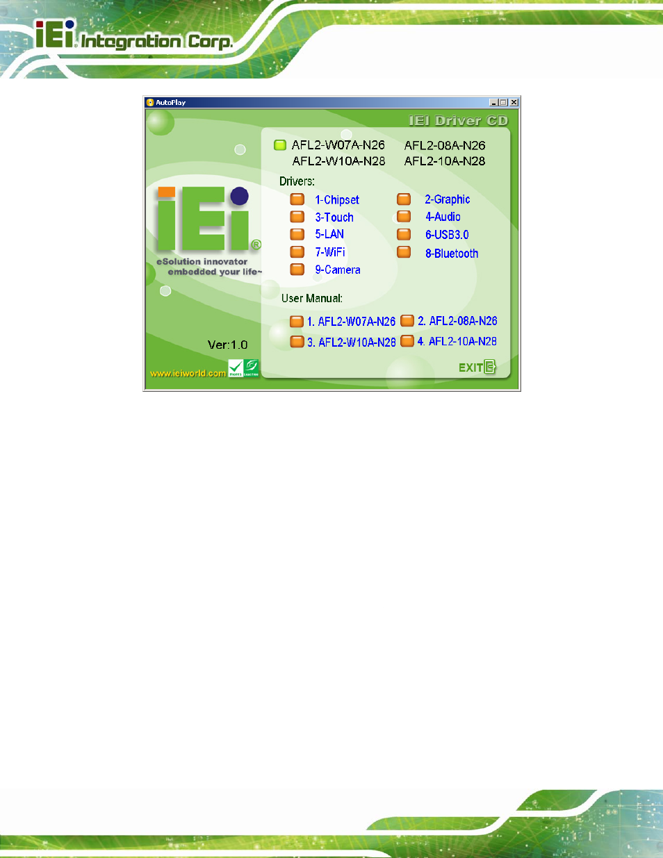 3 chipset driver installation, Hipset, River | Nstallation, Figure 5-1: drivers | IEI Integration AFL2-W10A-N28 User Manual | Page 94 / 206