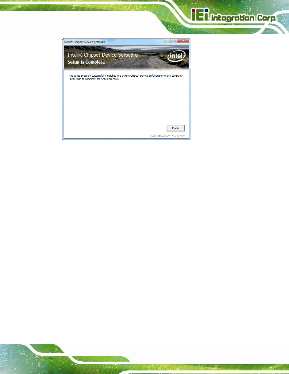 4 graphics driver installation, Raphics, River | Nstallation, Figure 5-6: chipset driver setup operations | IEI Integration AFL2-W10A-N28 User Manual | Page 97 / 206