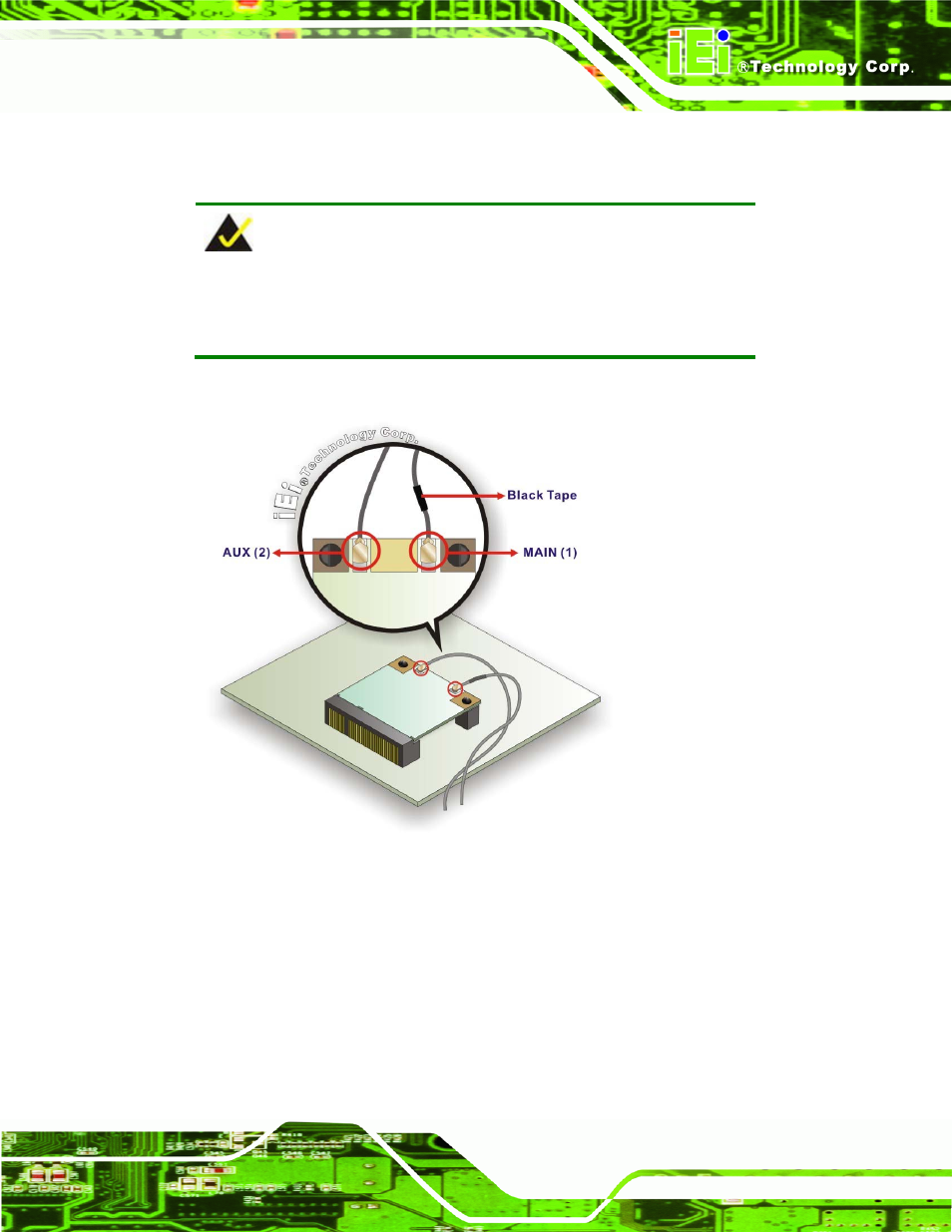 Figure 6-7: attaching the antennas | IEI Integration AFL2-10A-N28 User Manual | Page 128 / 203