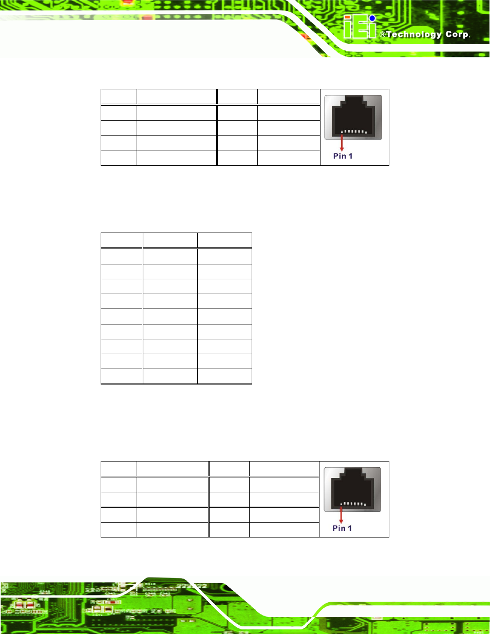 4 rs-422/485 rj-45 serial port (com2), 5 rs-232 rj-45 serial ports (com3), Table 7-32: rs-422/485 serial port (com2) pinouts | Table 7-33: db-9 connector pinout | IEI Integration AFL2-10A-N28 User Manual | Page 144 / 203