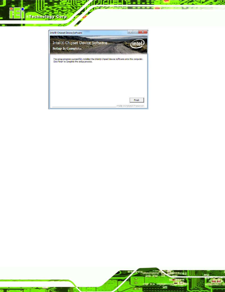 4 graphics driver installation, Raphics, River | Nstallation, Figure 8-6: chipset driver setup operations, 4 gra p h ic s drive r in s ta lla tio n | IEI Integration AFL2-08A-N26 User Manual | Page 116 / 195