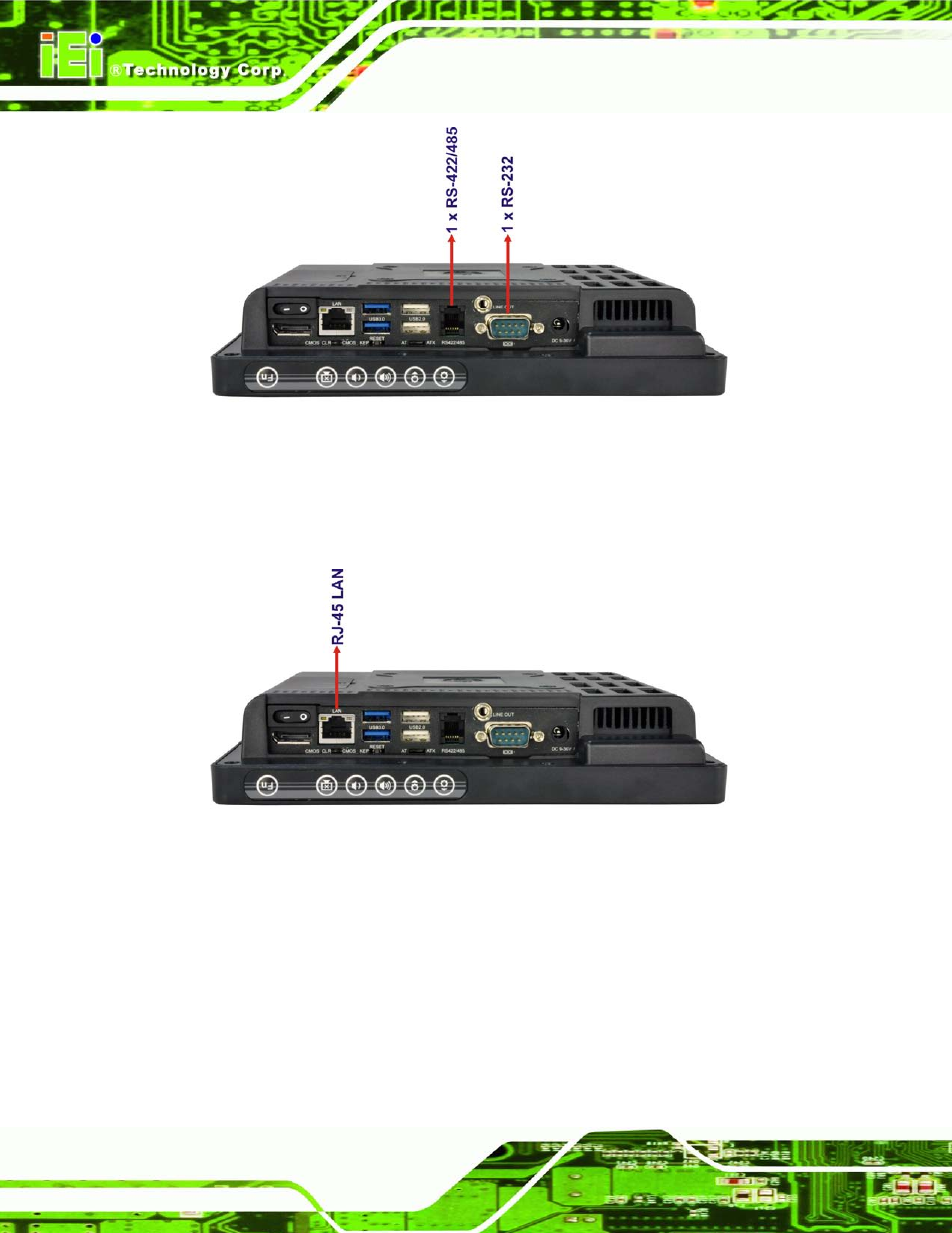 2 lan connectivity, 3 external usb connectors, Figure 2-2: serial ports | IEI Integration AFL2-08A-N26 User Manual | Page 30 / 195