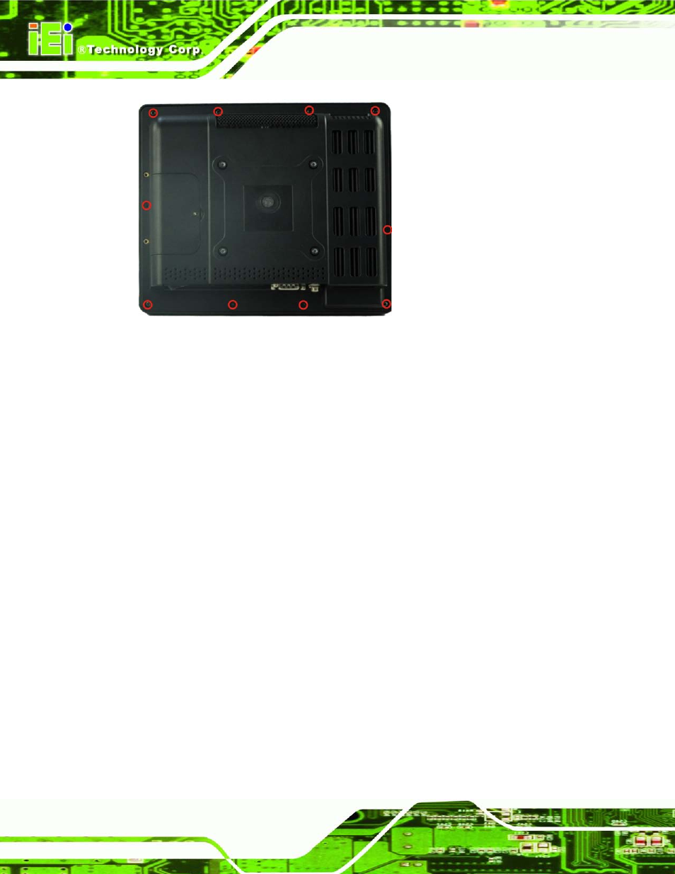 2 removing the internal aluminum cover, Figure 6-1: back cover retention screws, Figure 6-1 ) | IEI Integration AFL2-08A-N26 User Manual | Page 76 / 195