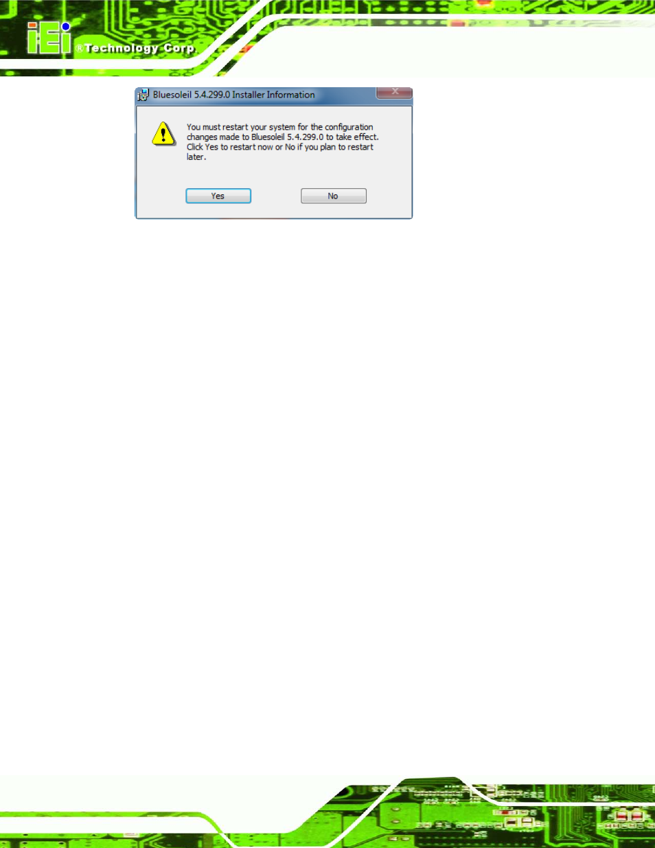11 amcap driver installation, River, Nstallation | Figure 8-46: reboot the computer, 11 amca p drive r in s ta lla tio n | IEI Integration AFL2-W07A-N26 User Manual | Page 140 / 195